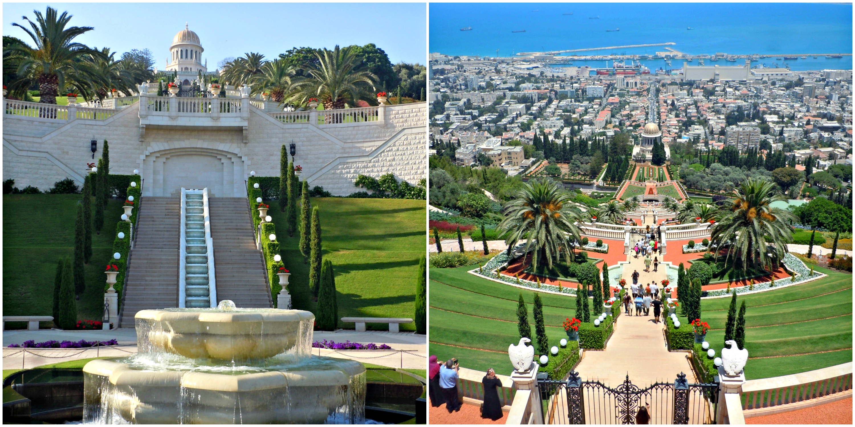 Bahai-Gardens-and-Golden-Dome-top-and-bottom-of-the-gardens-haifa-israel-things-to-do-northern-israel